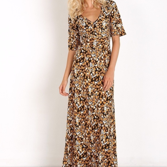 Somedays Lovin Star Valley Animal Maxi Dress - XS - Picture 4 of 11